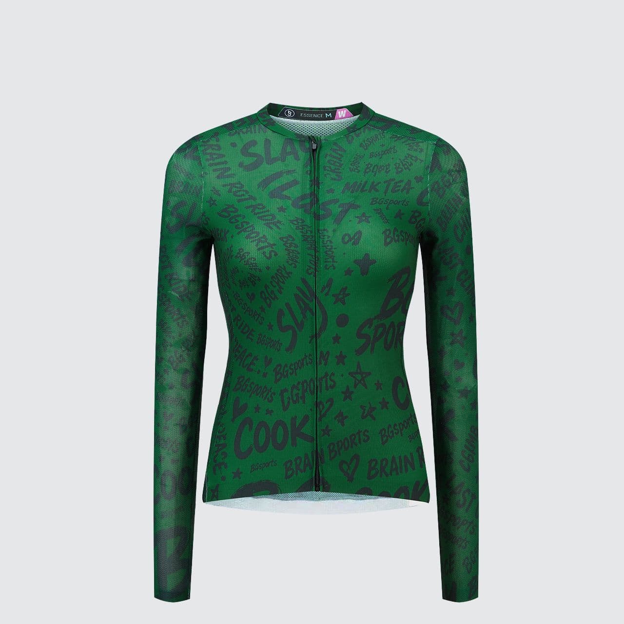 Essence Green Riot Summer Women Long Sleeves Jersey