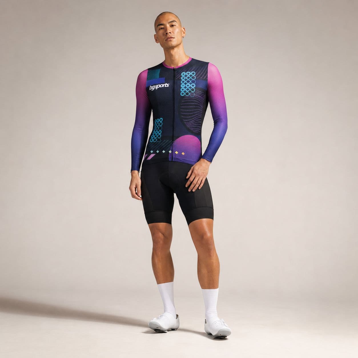 Essence Fuchsia Long Sleeves Jersey Men Jersey