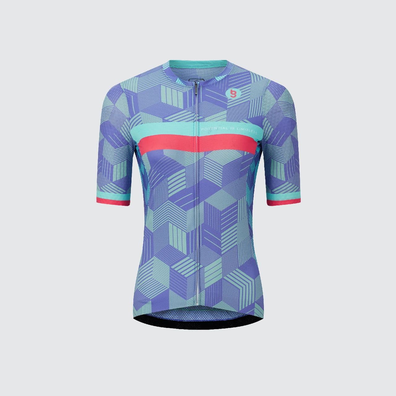 Pinnacle Totem Lilac Women's Short Sleeves Jersey Red